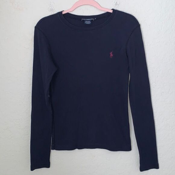 Ralph Lauren Sport Cotton Crew Neck Long Sleeve T-Shirt Size M - Picture 1 of 5